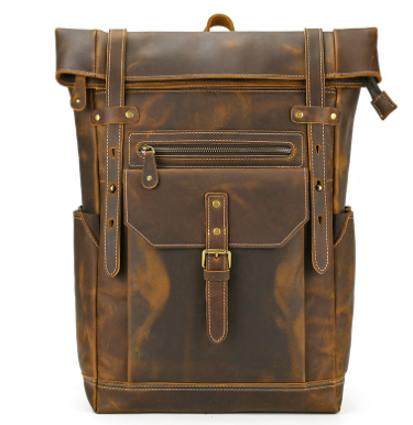 Leather Laptop Bookbag | JASPER