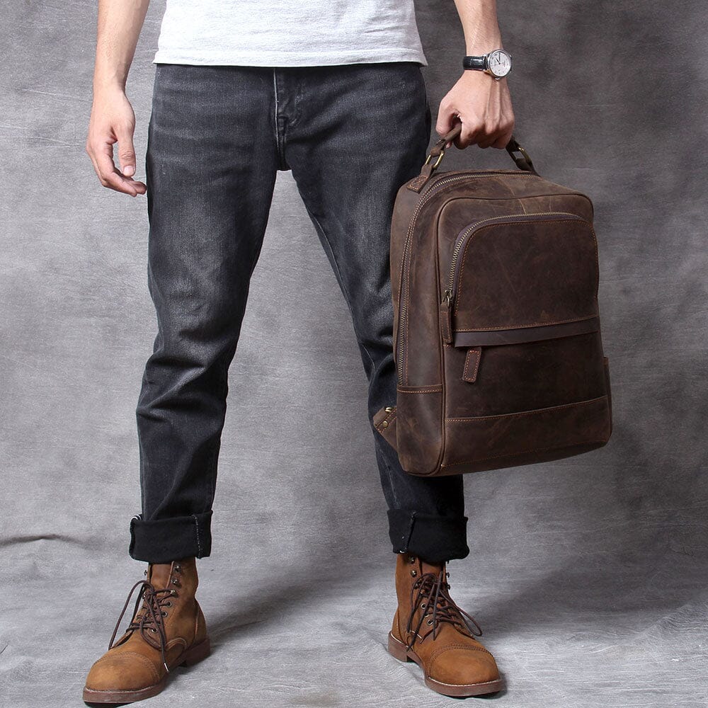 Real Leather Backpack | OXFORD
