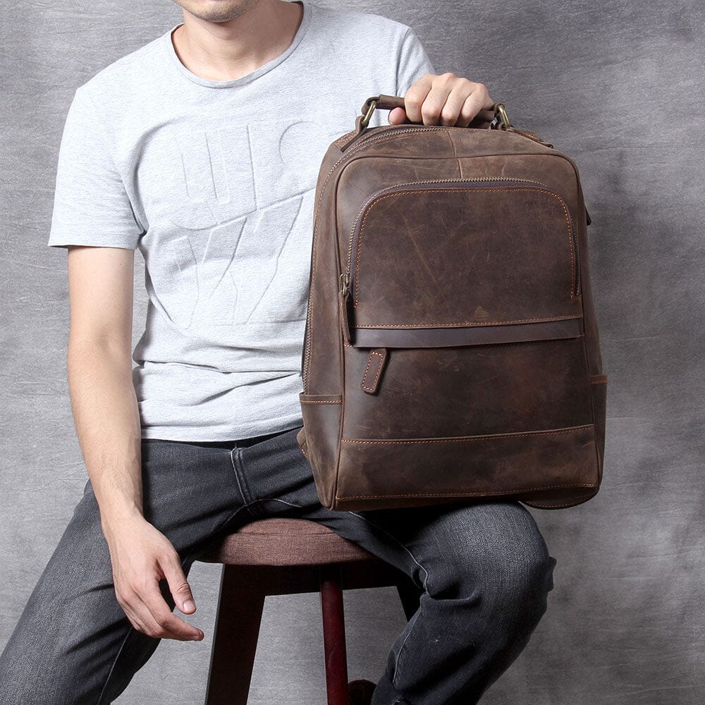 Real Leather Backpack | OXFORD